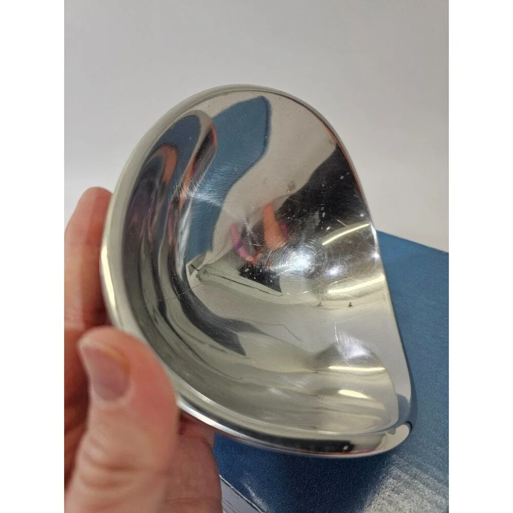NAMBE Silver Metal Butterfly Decorative Bowl 567 1967 Made in USA 7